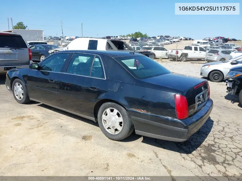 2005 Cadillac Deville Livery VIN: 1G6KD54Y25U117575 Lot: 40591141