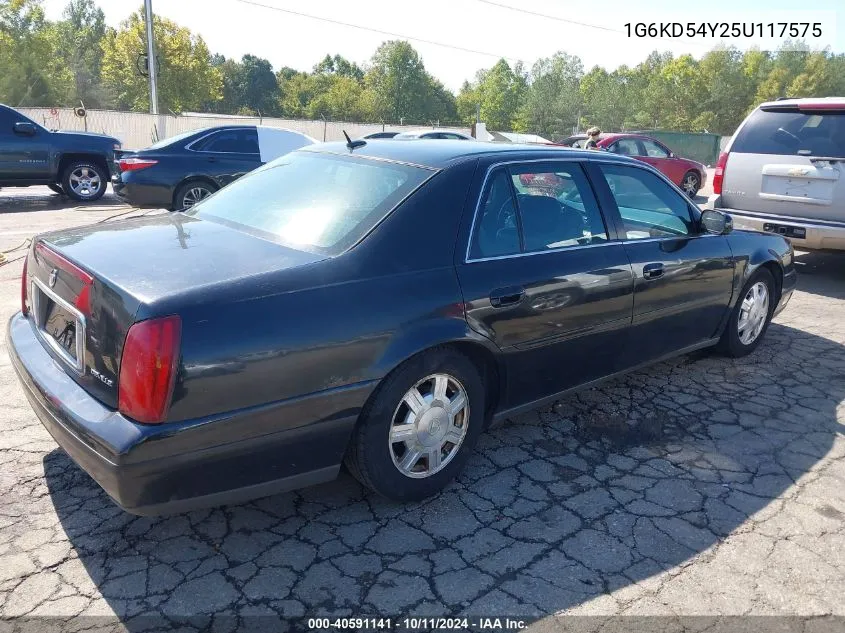 2005 Cadillac Deville Livery VIN: 1G6KD54Y25U117575 Lot: 40591141