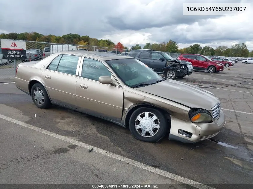 2005 Cadillac Deville Standard VIN: 1G6KD54Y65U237007 Lot: 40594811