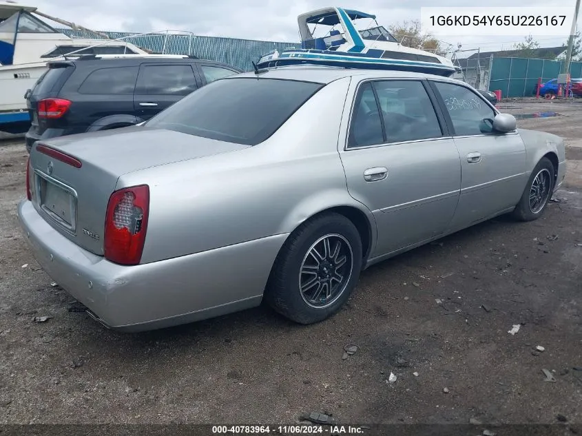 2005 Cadillac Deville Standard VIN: 1G6KD54Y65U226167 Lot: 40783964