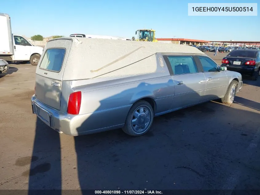 2005 Cadillac Deville Standard VIN: 1GEEH00Y45U500514 Lot: 40801098