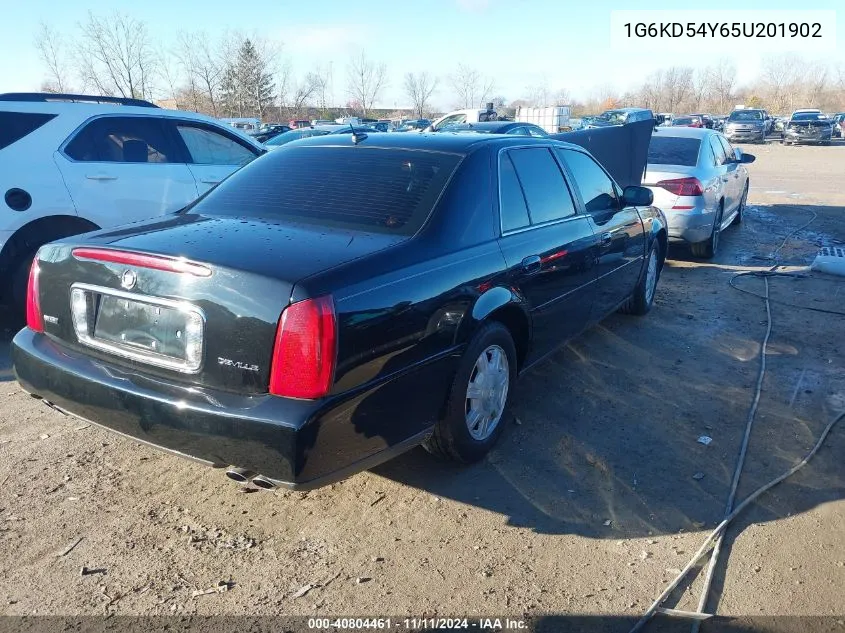 2005 Cadillac Deville Livery VIN: 1G6KD54Y65U201902 Lot: 40804461