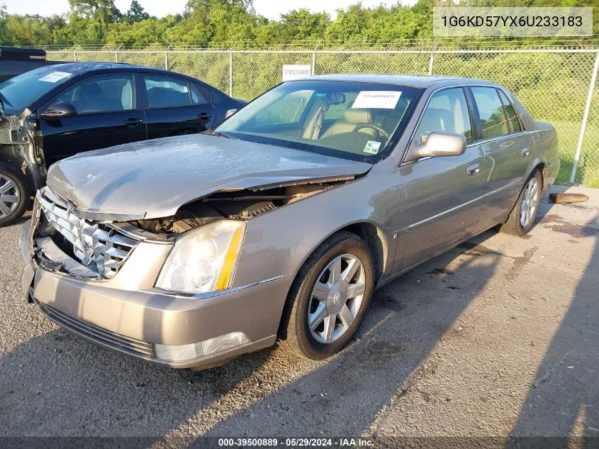 2006 Cadillac Dts Standard VIN: 1G6KD57YX6U233183 Lot: 39500889