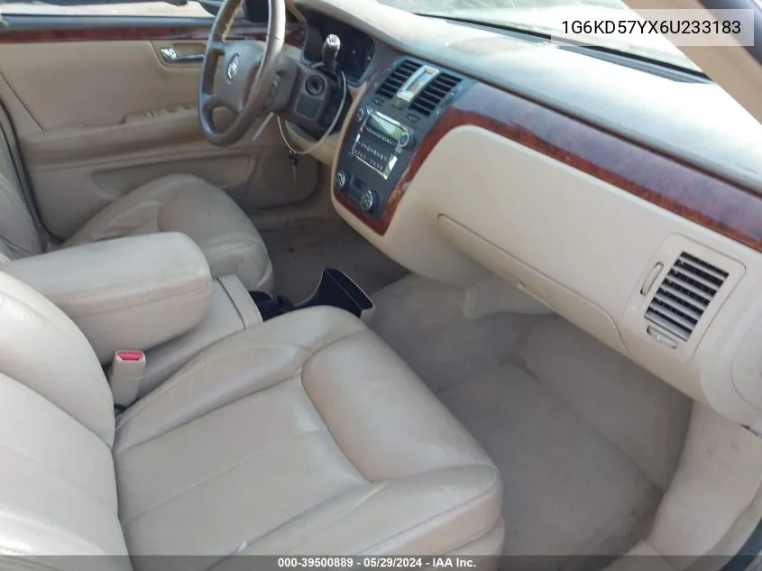 2006 Cadillac Dts Standard VIN: 1G6KD57YX6U233183 Lot: 39500889