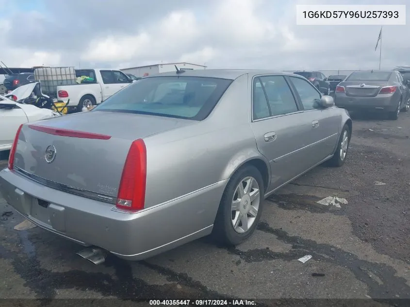 2006 Cadillac Dts Standard VIN: 1G6KD57Y96U257393 Lot: 40355447