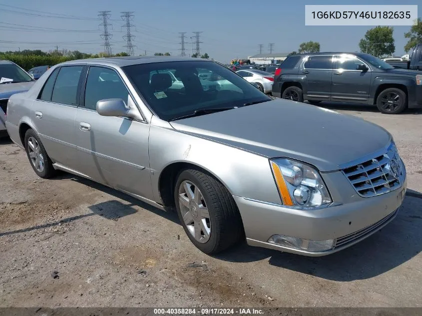 2006 Cadillac Dts Standard VIN: 1G6KD57Y46U182635 Lot: 40358284