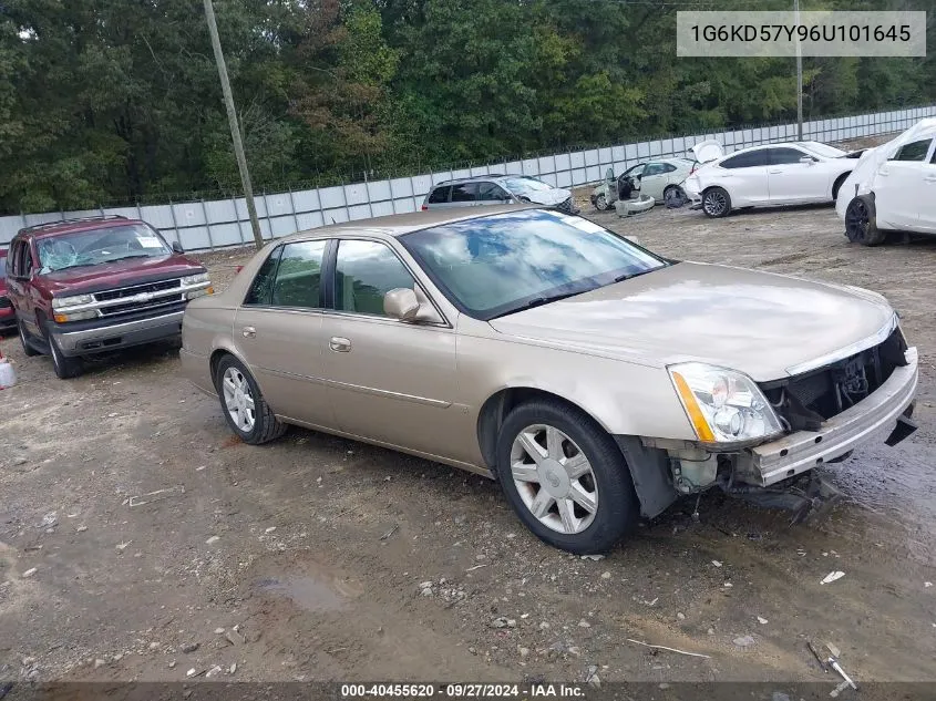 2006 Cadillac Dts Standard VIN: 1G6KD57Y96U101645 Lot: 40455620