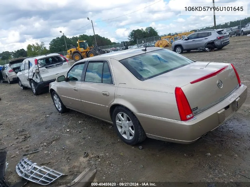 2006 Cadillac Dts Standard VIN: 1G6KD57Y96U101645 Lot: 40455620