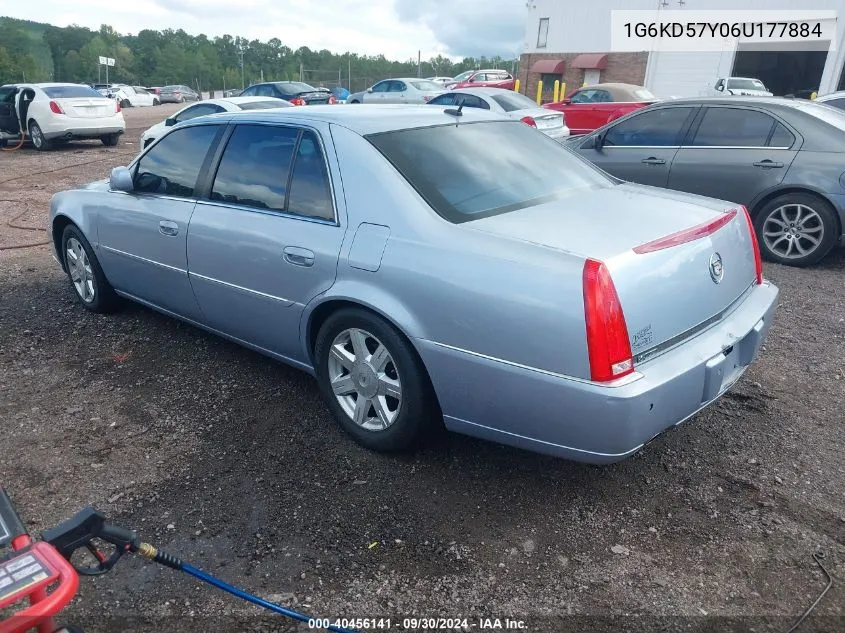 2006 Cadillac Dts Standard VIN: 1G6KD57Y06U177884 Lot: 40456141