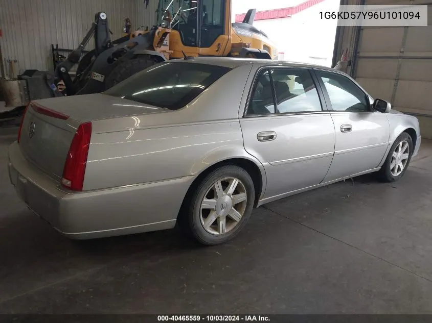 2006 Cadillac Dts Standard VIN: 1G6KD57Y96U101094 Lot: 40465559