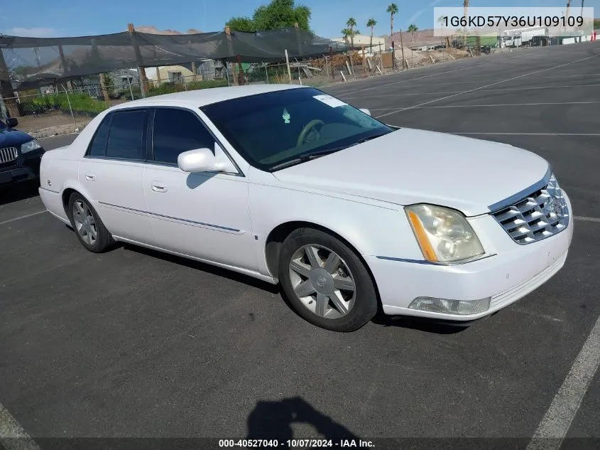 2006 Cadillac Dts Standard VIN: 1G6KD57Y36U109109 Lot: 40527040