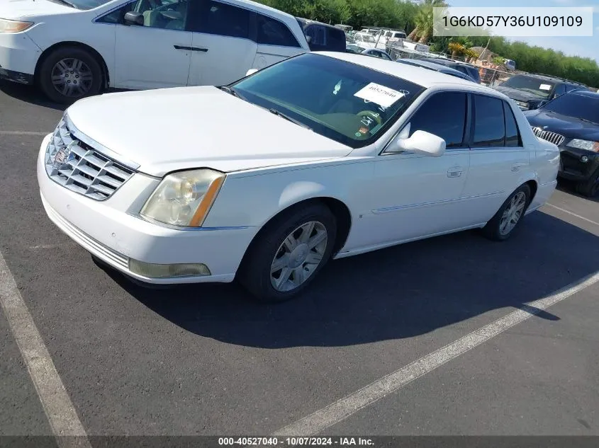 2006 Cadillac Dts Standard VIN: 1G6KD57Y36U109109 Lot: 40527040