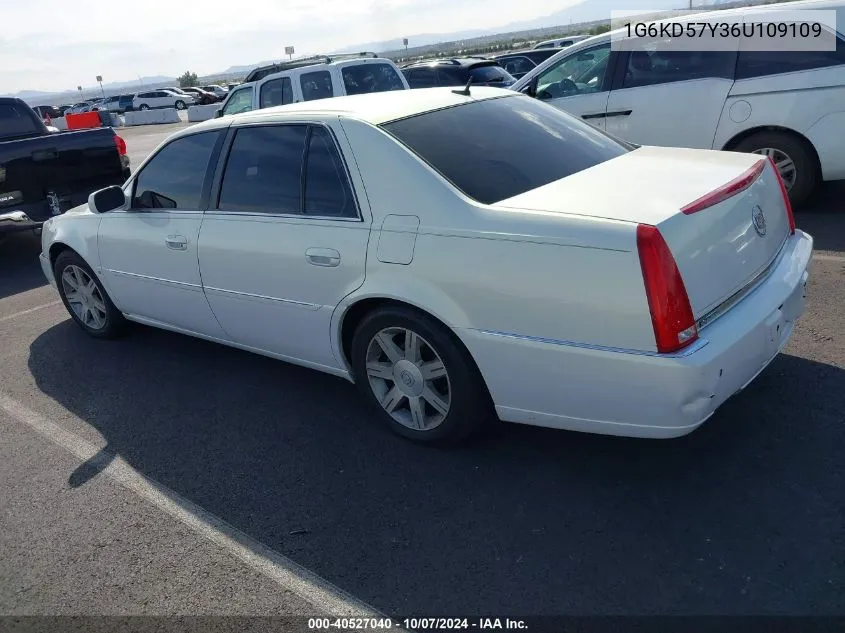 2006 Cadillac Dts Standard VIN: 1G6KD57Y36U109109 Lot: 40527040