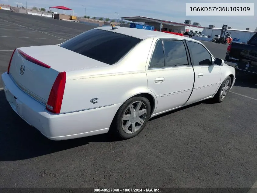 2006 Cadillac Dts Standard VIN: 1G6KD57Y36U109109 Lot: 40527040