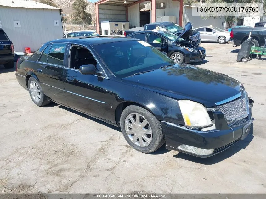 2006 Cadillac Dts Standard VIN: 1G6KD57YX6U176760 Lot: 40530544