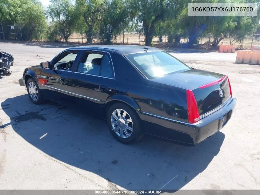 2006 Cadillac Dts Standard VIN: 1G6KD57YX6U176760 Lot: 40530544