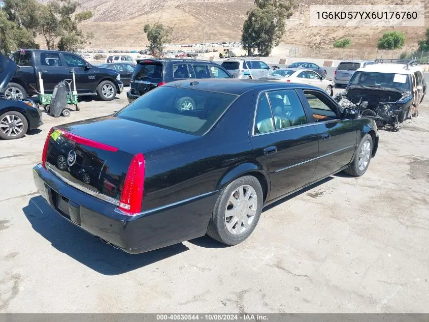 2006 Cadillac Dts Standard VIN: 1G6KD57YX6U176760 Lot: 40530544