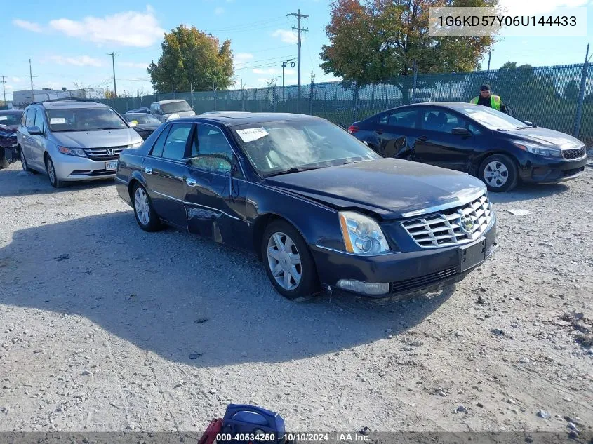 2006 Cadillac Dts Standard VIN: 1G6KD57Y06U144433 Lot: 40534250