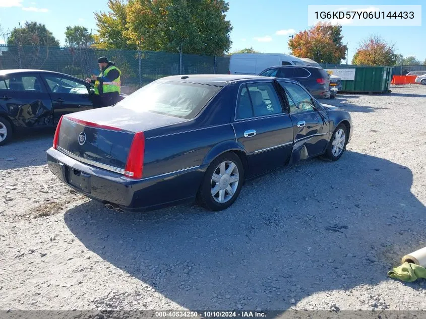 2006 Cadillac Dts Standard VIN: 1G6KD57Y06U144433 Lot: 40534250