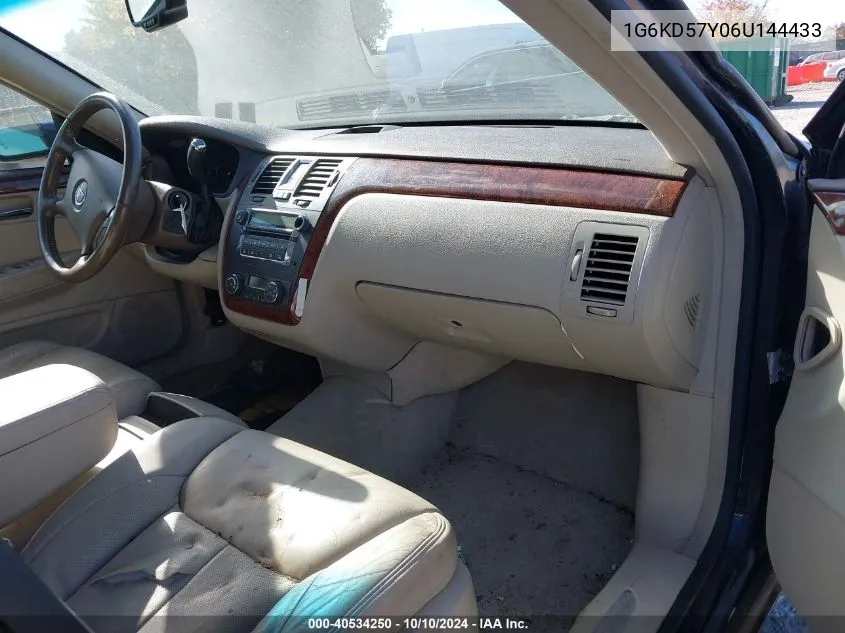 2006 Cadillac Dts Standard VIN: 1G6KD57Y06U144433 Lot: 40534250