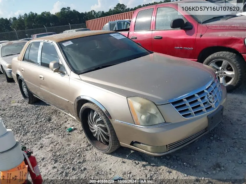 2006 Cadillac Dts Standard VIN: 1G6KD57Y16U107620 Lot: 40555229