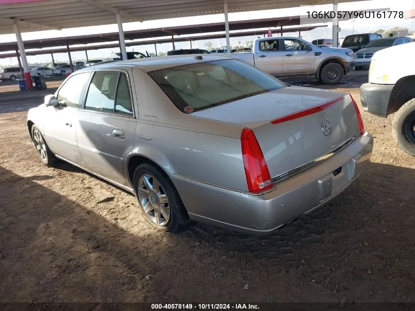 2006 Cadillac Dts Standard VIN: 1G6KD57Y96U161778 Lot: 40578149