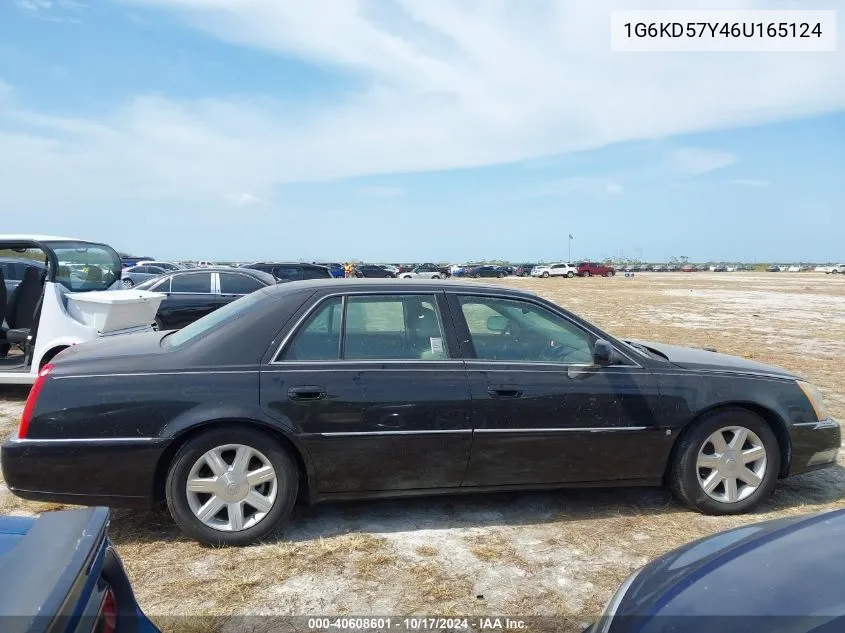 2006 Cadillac Dts Standard VIN: 1G6KD57Y46U165124 Lot: 40608601