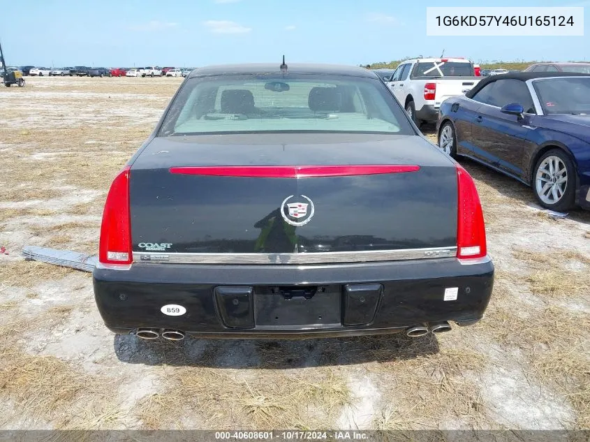 2006 Cadillac Dts Standard VIN: 1G6KD57Y46U165124 Lot: 40608601