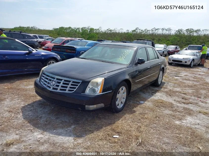 2006 Cadillac Dts Standard VIN: 1G6KD57Y46U165124 Lot: 40608601