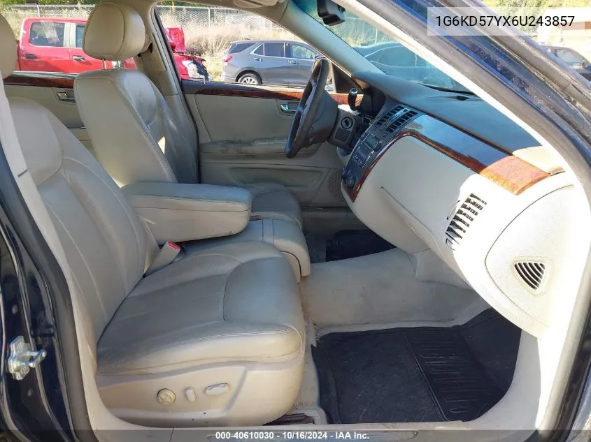 2006 Cadillac Dts Standard VIN: 1G6KD57YX6U243857 Lot: 40610030