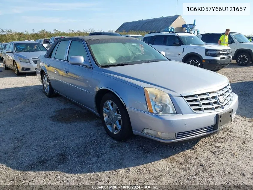 2006 Cadillac Dts Standard VIN: 1G6KD57Y66U121657 Lot: 40616196