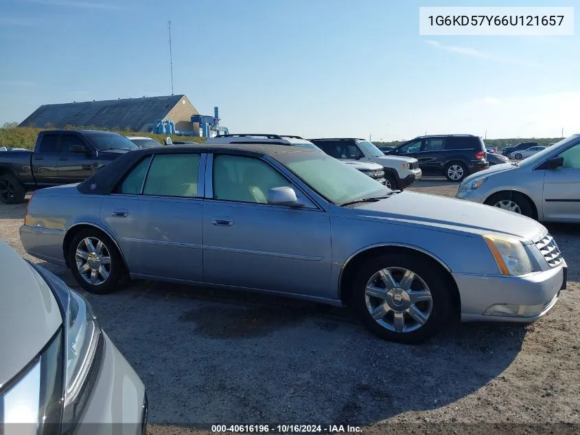 2006 Cadillac Dts Standard VIN: 1G6KD57Y66U121657 Lot: 40616196