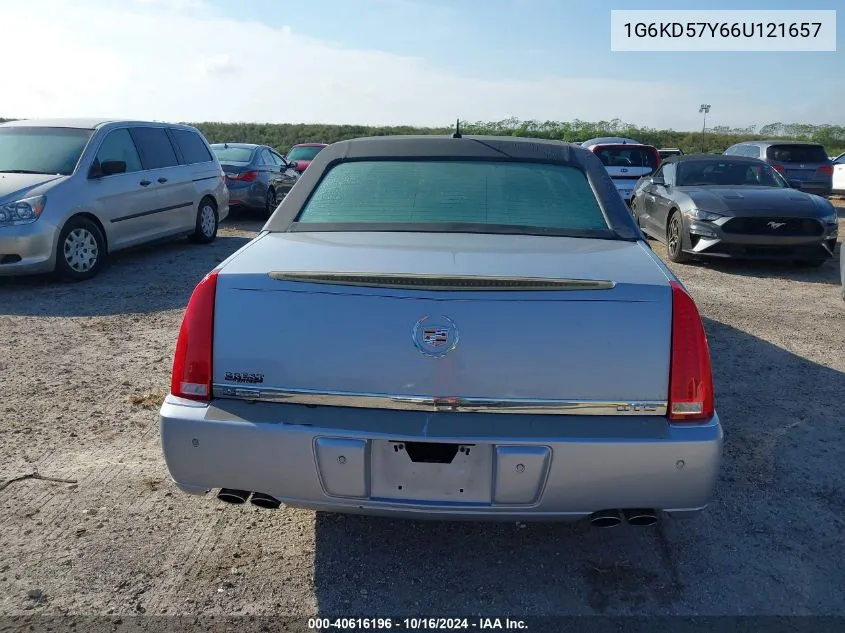 2006 Cadillac Dts Standard VIN: 1G6KD57Y66U121657 Lot: 40616196