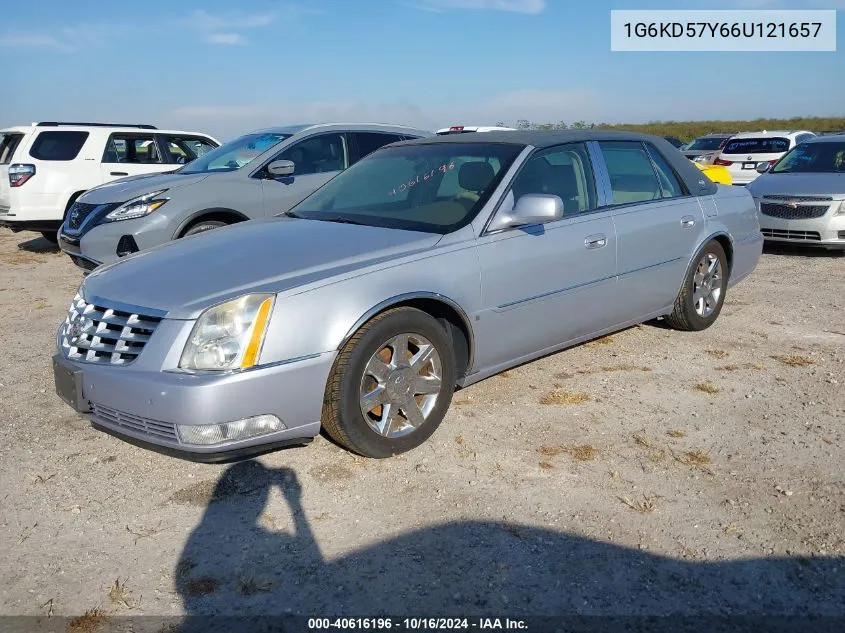 2006 Cadillac Dts Standard VIN: 1G6KD57Y66U121657 Lot: 40616196