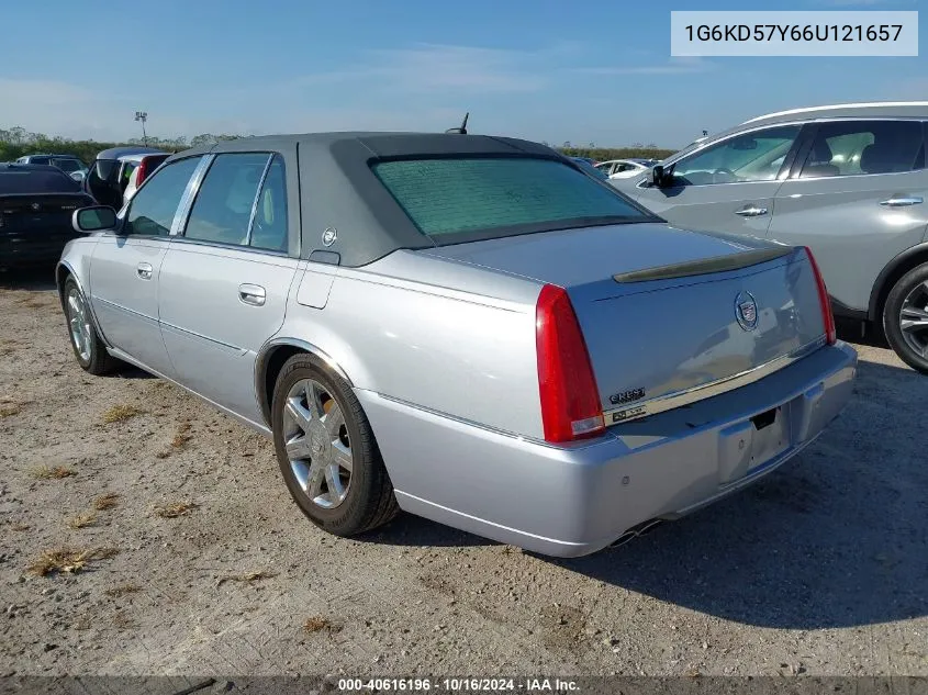 2006 Cadillac Dts Standard VIN: 1G6KD57Y66U121657 Lot: 40616196