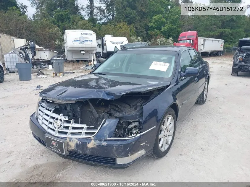 2006 Cadillac Dts Standard VIN: 1G6KD57Y46U151272 Lot: 40621939