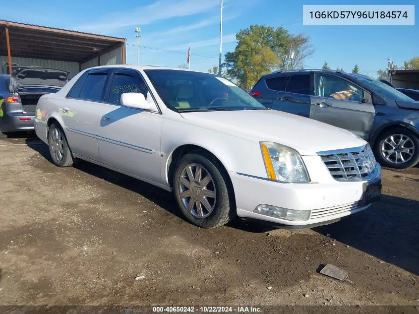 2006 Cadillac Dts Standard VIN: 1G6KD57Y96U184574 Lot: 40650242