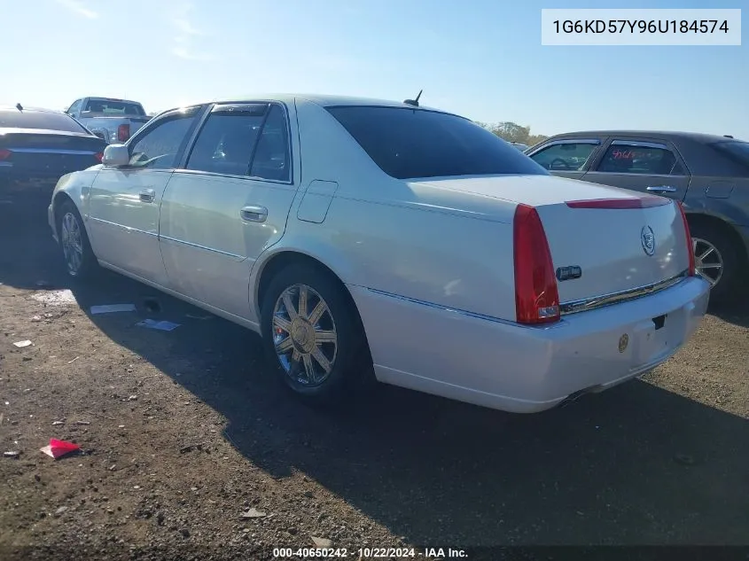 2006 Cadillac Dts Standard VIN: 1G6KD57Y96U184574 Lot: 40650242