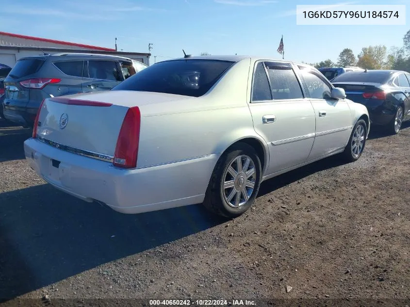 2006 Cadillac Dts Standard VIN: 1G6KD57Y96U184574 Lot: 40650242