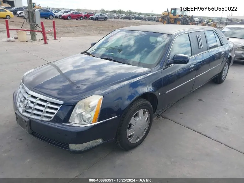 2006 Cadillac Dts Standard VIN: 1GEEH96Y66U550022 Lot: 40696351