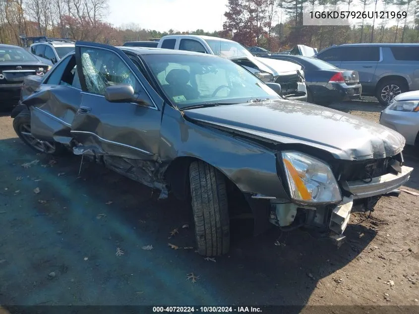 2006 Cadillac Dts Performance VIN: 1G6KD57926U121969 Lot: 40720224