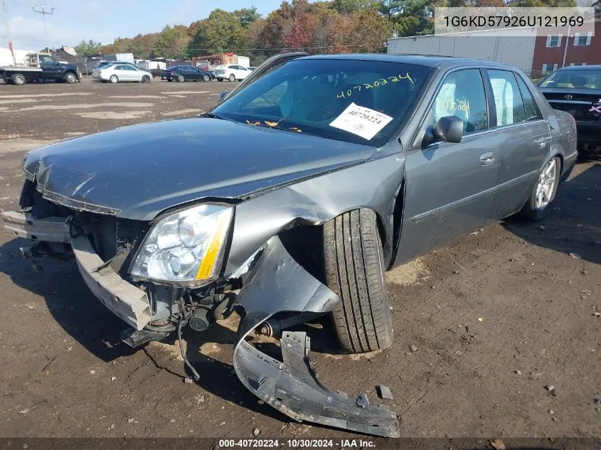 2006 Cadillac Dts Performance VIN: 1G6KD57926U121969 Lot: 40720224