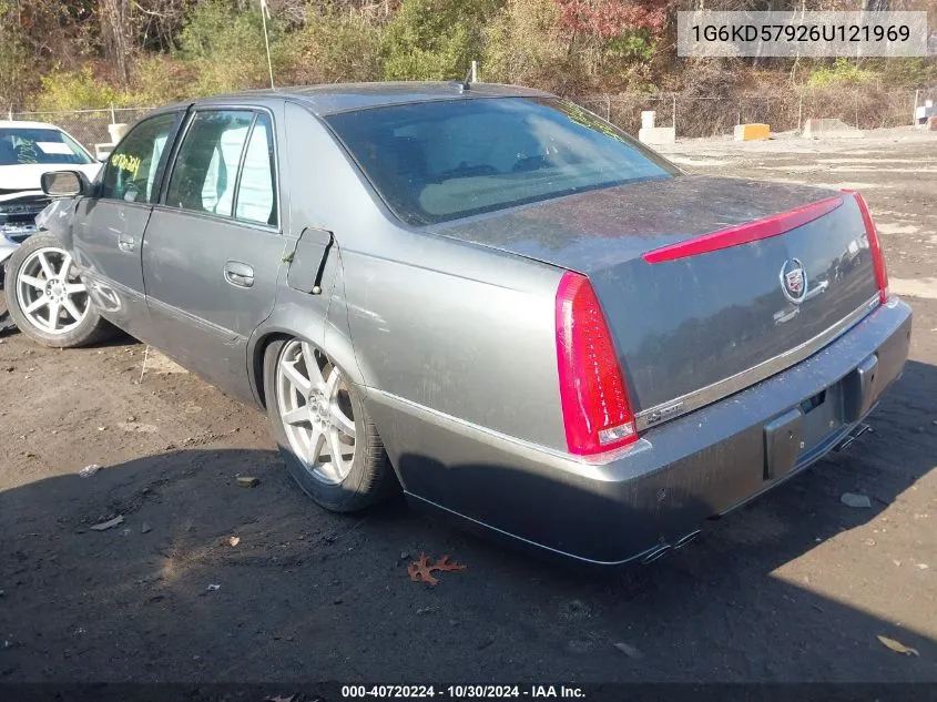 2006 Cadillac Dts Performance VIN: 1G6KD57926U121969 Lot: 40720224