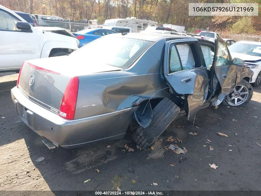 2006 Cadillac Dts Performance VIN: 1G6KD57926U121969 Lot: 40720224