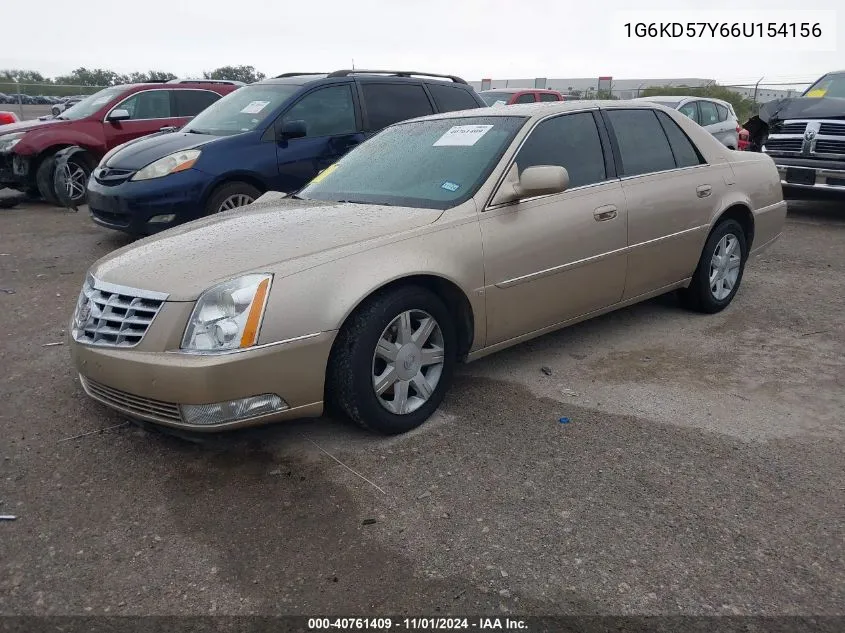 1G6KD57Y66U154156 2006 Cadillac Dts