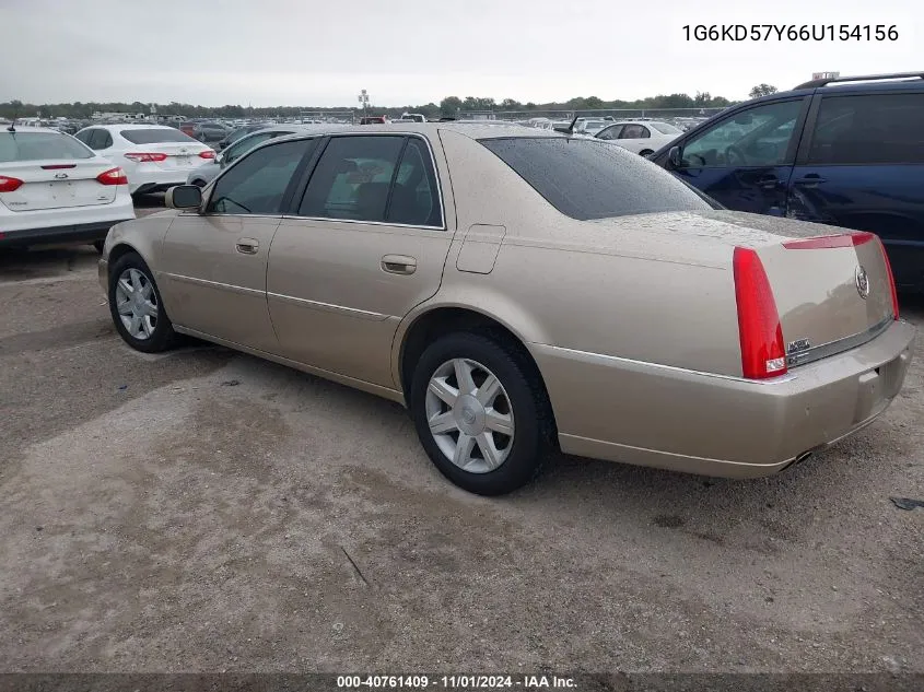 1G6KD57Y66U154156 2006 Cadillac Dts