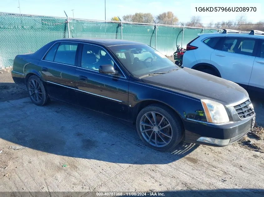 2006 Cadillac Dts Performance VIN: 1G6KD57966U208970 Lot: 40787368