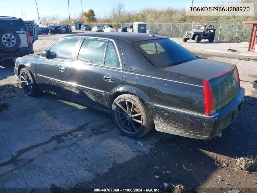 2006 Cadillac Dts Performance VIN: 1G6KD57966U208970 Lot: 40787368