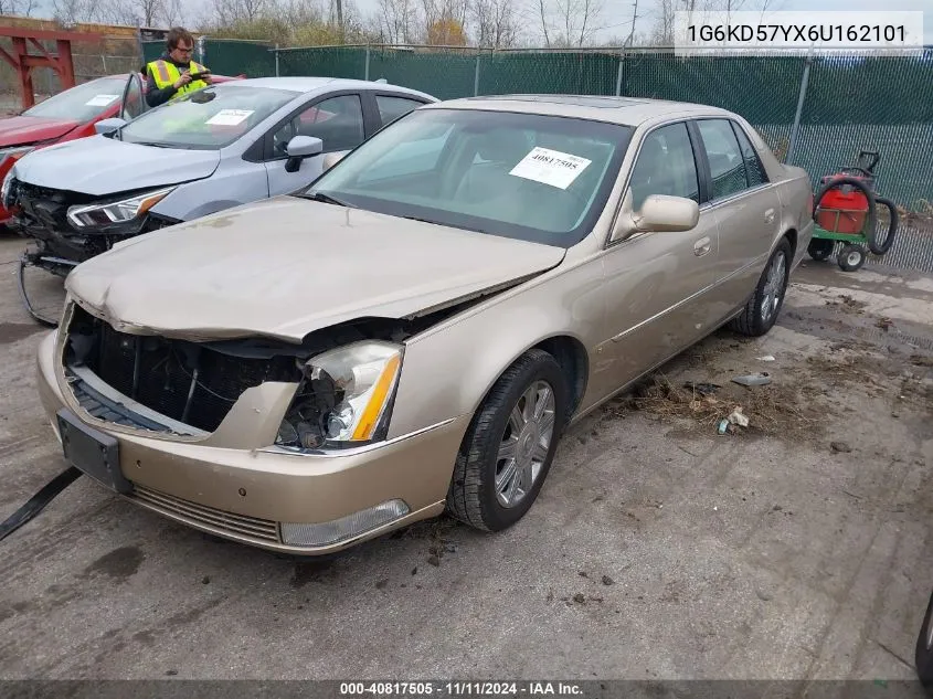 2006 Cadillac Dts VIN: 1G6KD57YX6U162101 Lot: 40817505