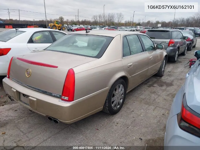 2006 Cadillac Dts VIN: 1G6KD57YX6U162101 Lot: 40817505